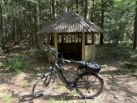 Schutzhütte im Wald bei Rötenbach/Emberg