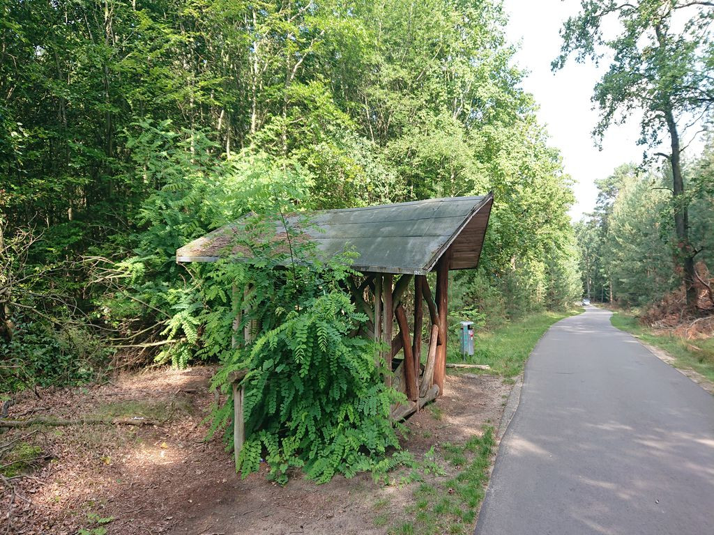 Shelter by the cycletrack