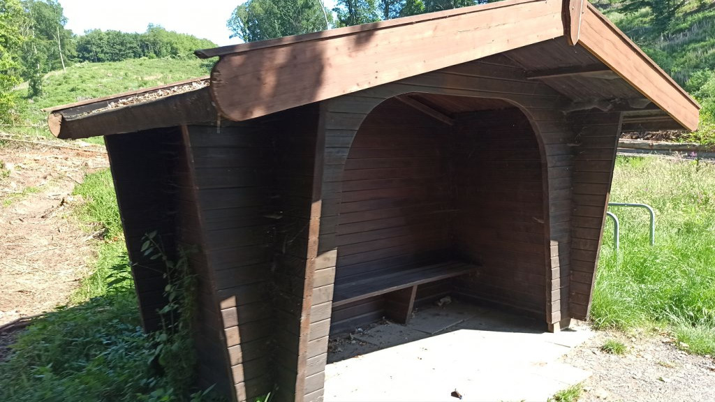 Shelter on the rhume-cycleroute