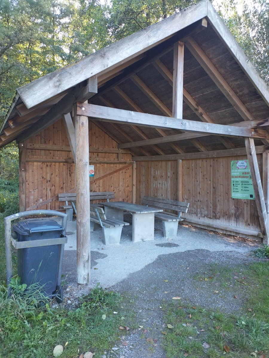 Lunch shelter near Kegelspielradweg