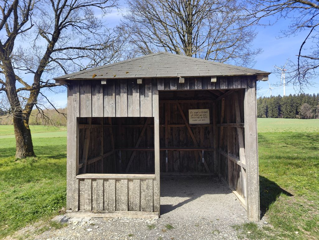 Shelter with 3 Walls