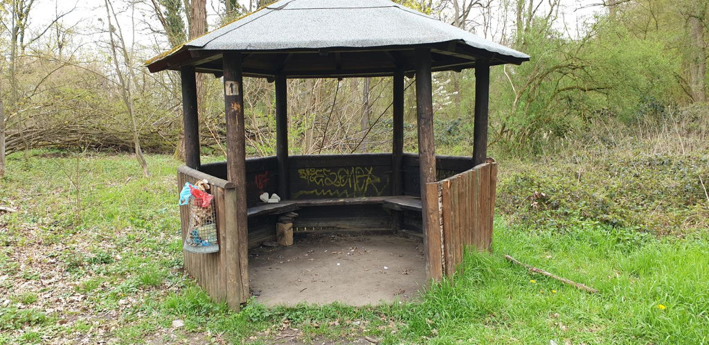 Shelter at old baths