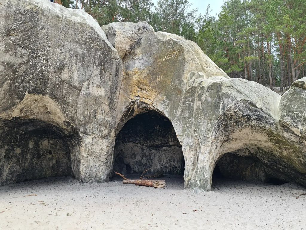 Sandstein Höhlen im Heers