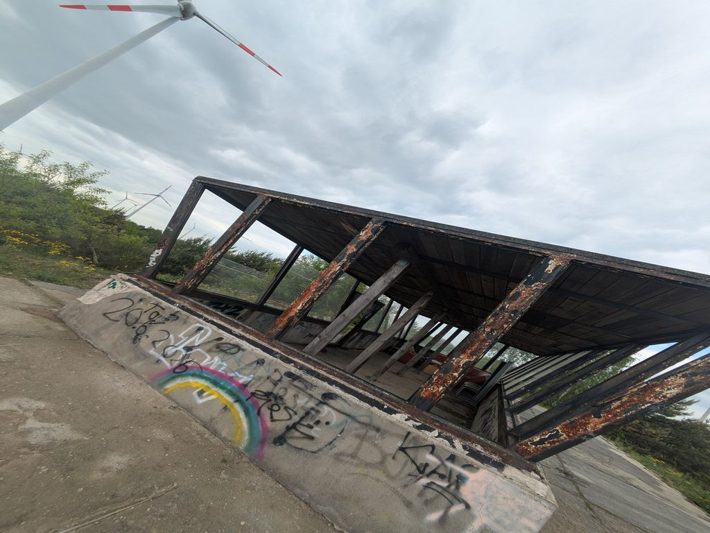 Hut amongst the windmills
