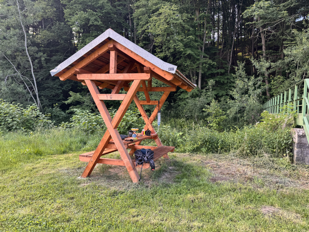 Lunch shelter near Viadukt