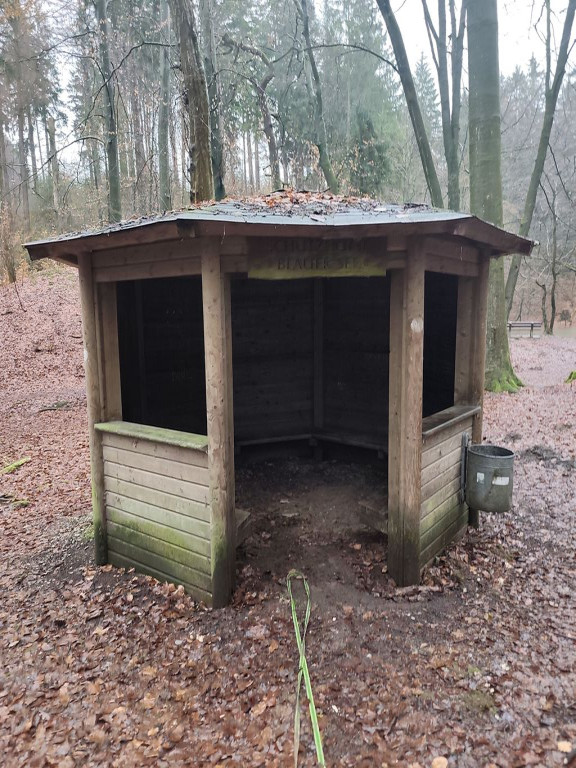Schutzhütte Blauer See.